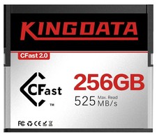KINGDATA CFast 2.0 Memory Card 256GB High-Speed 525MB/S for 4K/6K Video