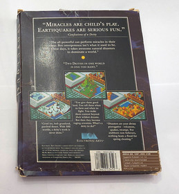 Populous for the Amiga 1000, 500, 600, more with disk, box and manual!