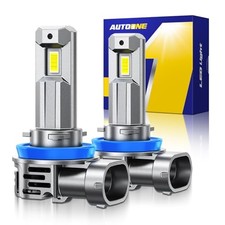 H11 LED Bulbs, 50000LM 1200 Ultra-Bright, 6500K White Real 1:1 Mini H9/H11/H8