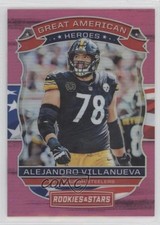 2018 Rookies & Stars Great American Heroes Pink /85 Alejandro Villanueva 0d3