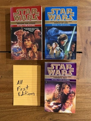 1st Edition Star Wars The Black Fleet Crisis Trilogy PB Books 1-3 Set Complete - Image 1 of 4