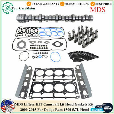 Camshaft & MDS Hemi lifters & Head Gaskets Kit Fit 2009-2015 Dodge Ram 1500 5.7L