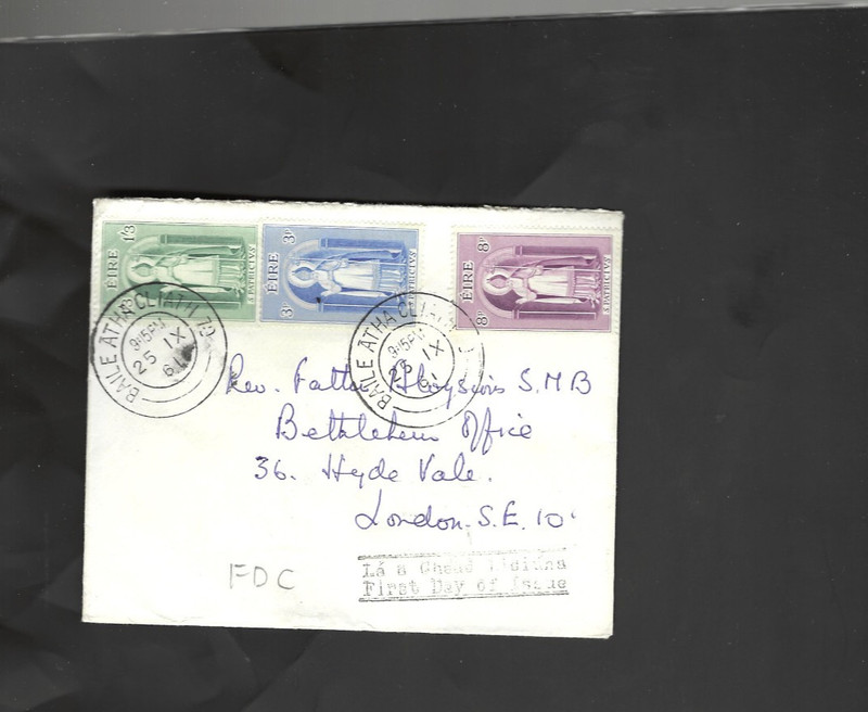IRELAND-FDC-1961-THE SET-CANCELS!!-FRANKING!!--F-#32