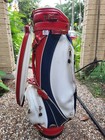 Vtg Miller Pro Model Golf Bag PATRIOTIC Red White Blue Faux Alligator USA — photo 3