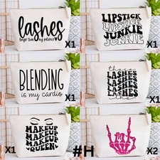 Mixed Lot of Makeup bag themed Screen Prints - 7pcs