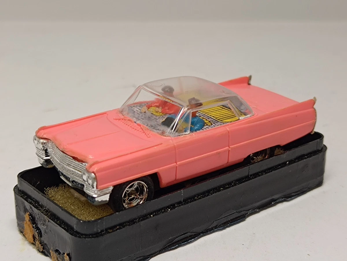 Faller AMS Cadillac Beige HO Avec Gyrophare Rouge - Moteur Fonctionne - Slot Car