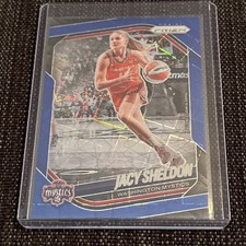 2025 Panini Prizm WNBA- Blue Velocity #113 Jacy Sheldon- Washington Mystics 