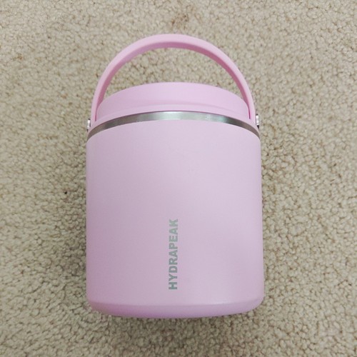 HydraPeak 25oz Insulated Stainless Steel Pink Food Jar Lunch Thermos vacuum