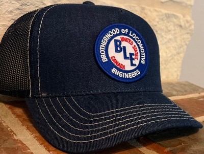 Cap/Hat-(Denim with mesh) Brotherhood of Locomotive Engineers (BLE) #22375 - NEW