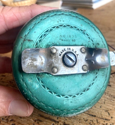 SHAKESPEARE SILENT TRU-ART AUTOMATIC VINTAGE FISHING REEL-GREEN-NO