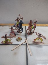 Vintage Schylling Indian Toy Plastic Figures