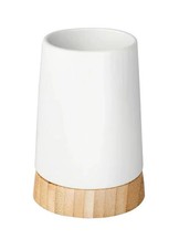 WENKO Toothbrush Cup Bamboo Toothpaste Toothbrush Holder Bathroom Accessories