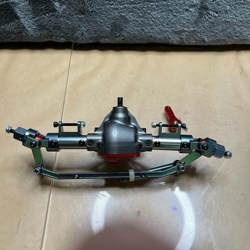 Metal Front  Axle 38T Fit For 1:10 RC Rock Crawler Car Axial SCX10 Upgrade New - Image 3 of 4