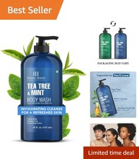 Tea Tree Oil Body Wash with Mint - 16 fl oz Moisturizing Soothing Formula