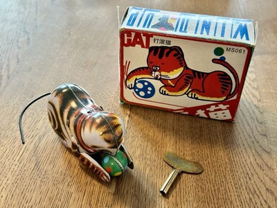 Blechspielzeug - Katze - Rolling Cat - inkl. Schlüssel und OVP - wie NEU !