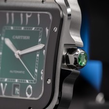2026 Cartier Santos Arabic Dial Green Large WSSA0055 Limited Middle East Edition 5