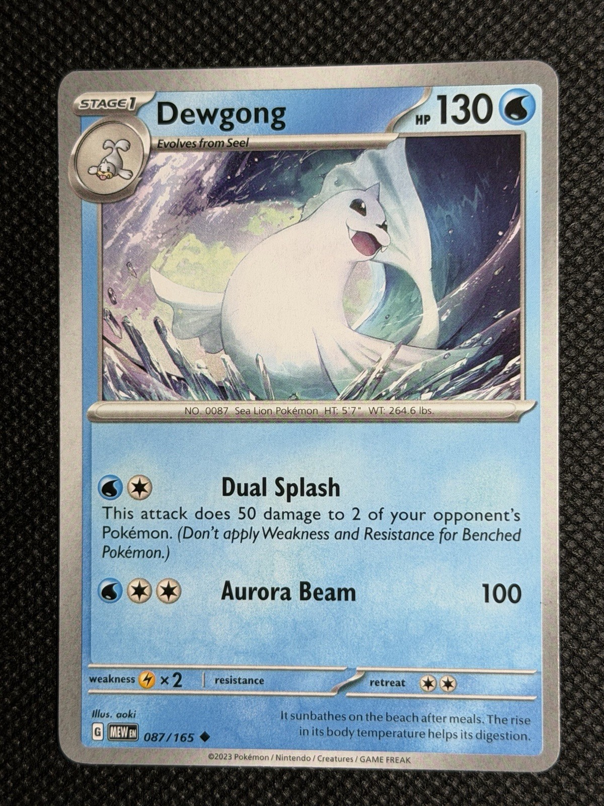 Dewgong #87/165 (LP) SV: Scarlet & Violet 151 MEW Pokemon
