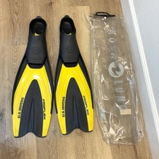U.S. Divers Proflex Swim Fins XL 11-12 Yellow Black Scuba Snorkel
