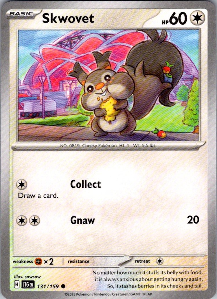 Skwovet Journey Together 131/159 Common Pokemon Near Mint