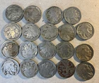 19 Buffalo nickels lot Some with dates