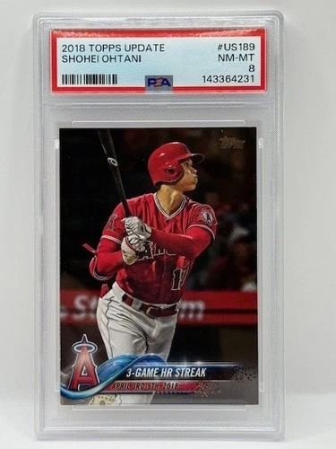🔥 SHOHEI OHTANI Rookie 2018 Topps Update #US189 PSA 8 RC Angels
