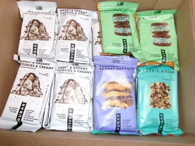 72 bars - 4 flavors - Trubar Protein Bar  - Sweet & Dreamy Cookies+ exp 10/26