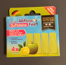 Abfluss Duftsteine 4er-Set Apfel-Zitrone nach...