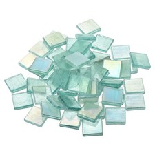 100pcs Mosaic Tiles, Micro Glass Tiny Mini Mosaic Tile DIY Deep Grass Green