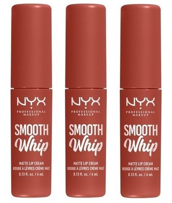 Pack 3 NYX Professional Makeup Smooth Whip Matte Lip Cream PUSHIN CUSHION