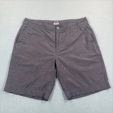 Faherty All Day Shorts Mens 35 Charcoal Gray Hybrid Performance Stretch 3315