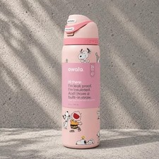 Owala 24 oz Water Bottle New In Box Limited Edition US- Pink Snoopy