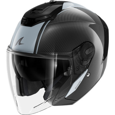 Jethelm Shark RS JET CARBON SKIN Carbon Silver Carbon