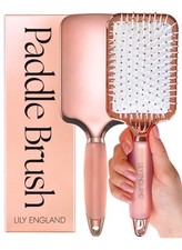 Lily England Hair Brush for Women for All Hair Types - Professional Paddle Brush