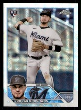 Jordan Groshans 2023 Topps Chrome Logofractor Edition #9 RC Miami Marlins
