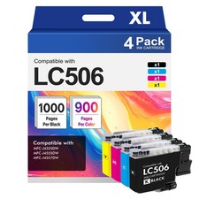 LC506 Ink Cartridges Compatible for Brother for Brother MFC-J4555DW MFC-J4355DW