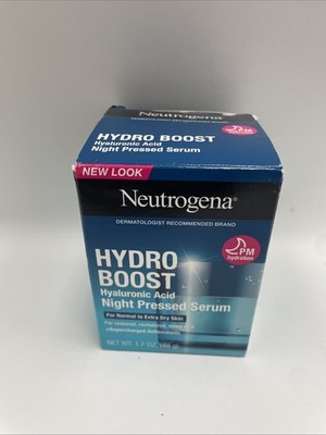 Neutrogena Hydro Boost Night Pressed Serum Hydrating Face Cream 1.7oz New
