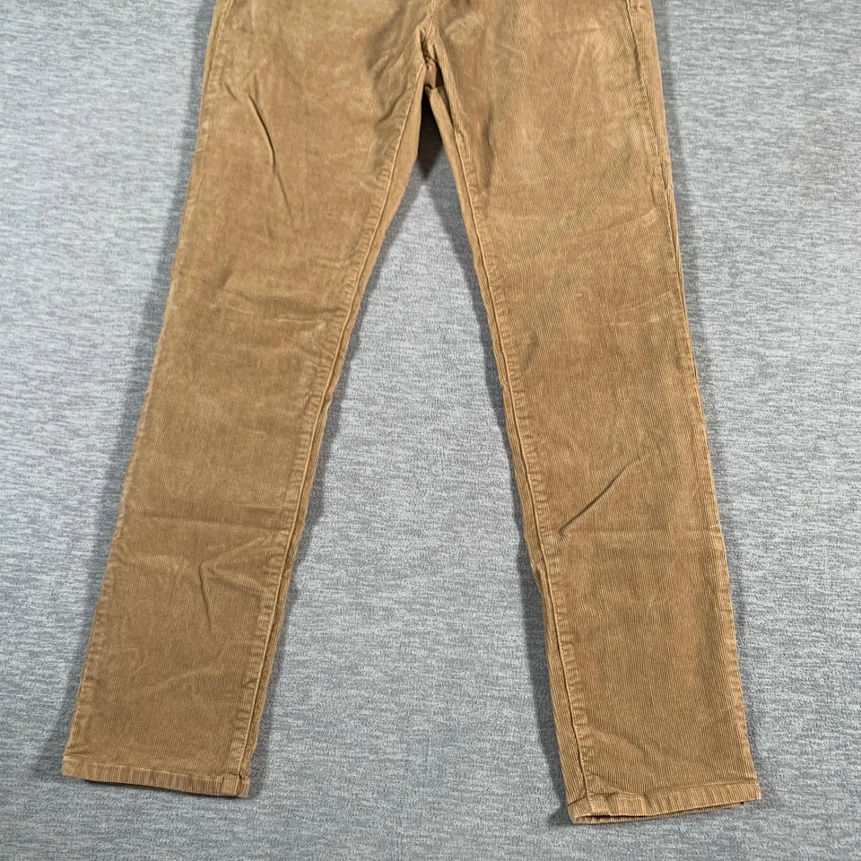 Pantalones Vineyard Vines para mujer 8 marrón pana elástica ajustados informales otoño invierno Foto 3 de 4