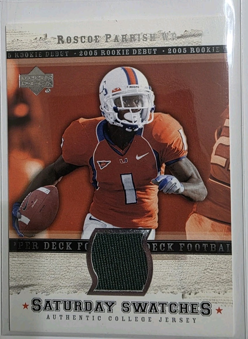 Roscoe Parrish Upper Deck Rookie Debut Saturday Swatches #SARP Base