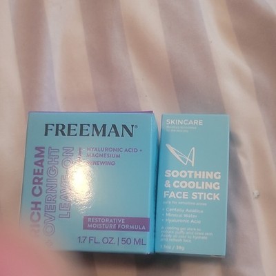 FREEMAN Overnight Moisture Cream & LASplash Soothing Cooling Face Stick