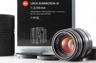 6 Bit [Mint+++ in Box] Leica Summicron M 50mm f/2 V 4th E39 Black Lens Japan