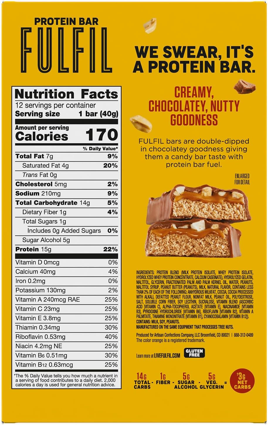Chocolate Peanut Butter Flavored Protein Bar Made with Reese'S Peanut Butter, Gl