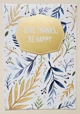 Happy Thanksgiving / Greeting Card (+ Envelope 7x5 ")
