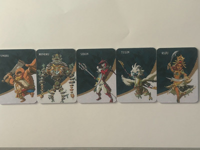 Zelda Amiibo Karten - Mineru Tulin Sidon  Riju Yunobo - NEU [2026] 5er Set