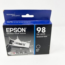 Epson 98 High Capacity Black Printer Ink Cartridge New Genuine Exp 2017