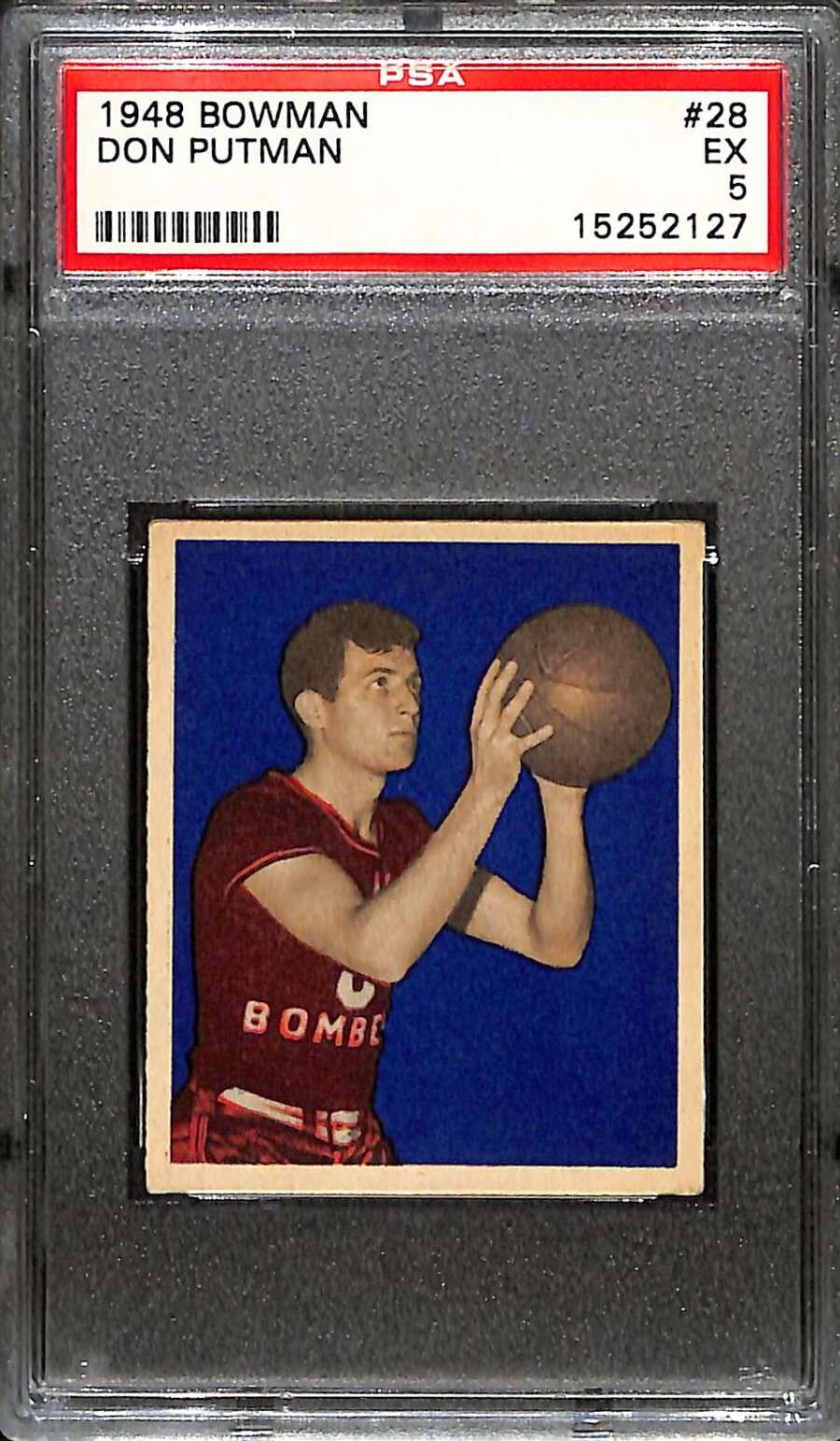 1948 Bowman #28 Don Putman  PSA 5 EX C101044