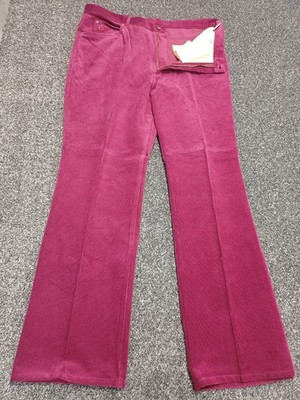 Vintage Gloria Vanderbilt Cord Jeans Damen W38 L32 Burgund 1980 80er Hose