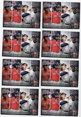 Lot (8) 2016 Topps Now #161 Willie McCovey David Ortiz Ted Williams Frank Thomas