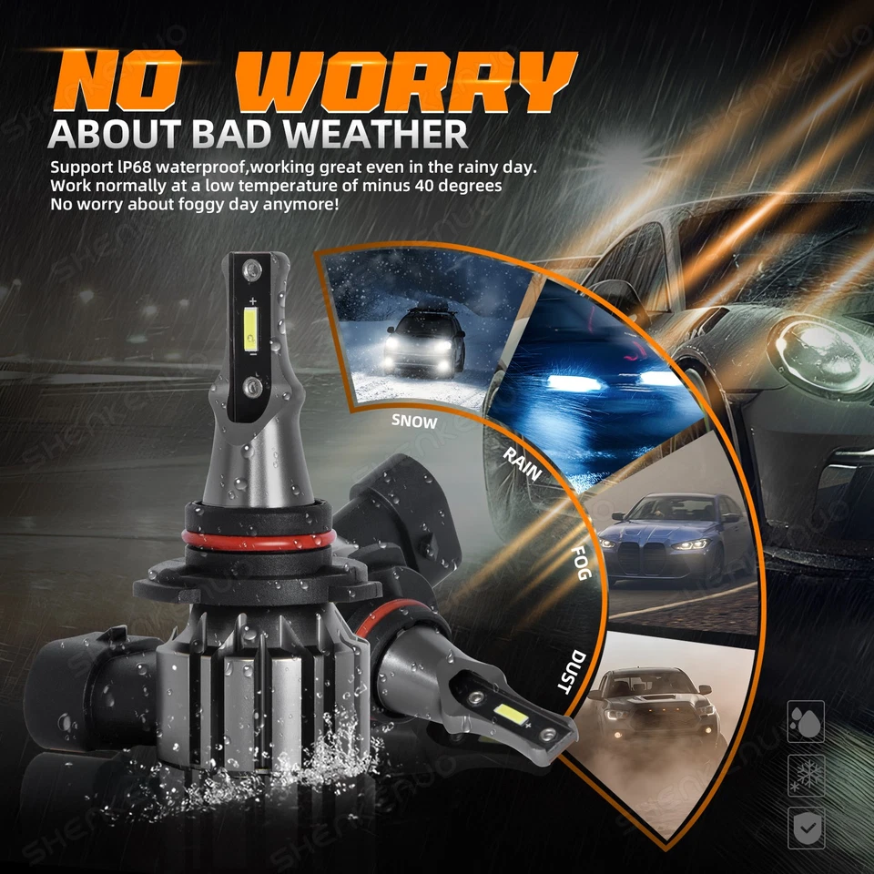 Para Mazda Millenia 1995-2002 6x Combo LED haz alto/bajo faros antiniebla Foto 2 de 4