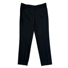 Talbots Hampshire Ankle Pants Black Straight Leg Sits Slightly Below Waist Sz 10