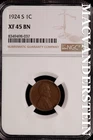 1924-S Lincoln Wheat Cent - NGC XF 45 BN - Scarce  No Reserve  #SLH114